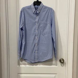 Izod blue and white shirt